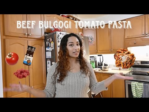 How to make Bulgogi Beef Tomato Pasta with Angel!
