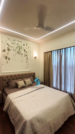 Bedroom Interior Design | Krisumi Waterfall Residences Gurgaon