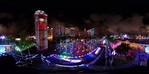 Watch the brilliant Hong Kong Pulse Light Show against the magnificent Victoria Harbourskyline. Move your device to look around! Find out more about the show here: http://bit.ly/2iwBwRC | Discover Hong Kong