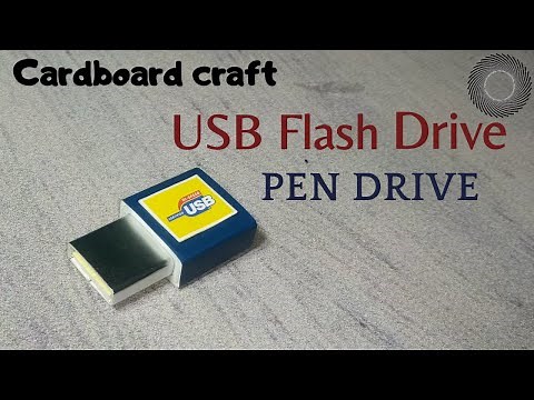 How to make a Flash drive | cardboard craft | R black craft studio.