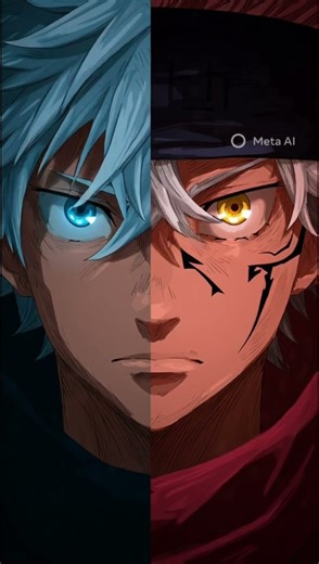 gojo and sukuna face reveal #anime #demonslayer #edit