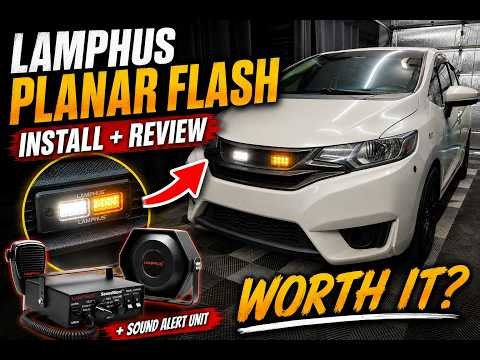 Lamphus Planar Flash Emergency Lights & Sound Alert System - Install & Review #HondaFit #Lamphus