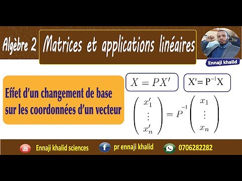 Effet d’un changement de base sur les coordonnées d’un vecteur