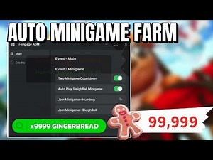 NEW Adopt Me! Roblox Script | Auto Farm Gingerbread, Auto Play Minigame, Collect Gingerbread
