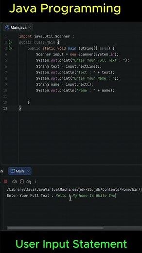 Java user input is this easy?😳 #coding #programming #java