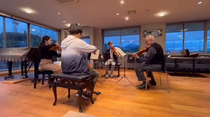 伝説のヴァイオリニスト、ジェラール・プーレ氏が因島・三和ドック入り！『音楽が好きな造船所』にベートーヴェンの天上の美しさが降り注ぎました💫86歳が紡ぎ出す、至高のヴァイオリンの調べ。明日のオープニング・コンサートはまだ10席ほど残席がございます😳『音楽休暇村』いよいよ開幕です‼️