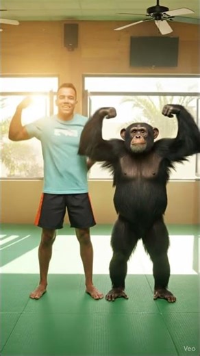 🤖🐒 AI Generated: Florida Man & His Chimp Sync Up Like Dance Partners! ☀️😂