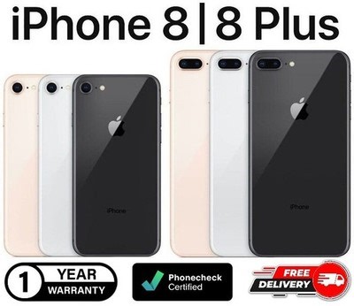 Apple iPhone 8 | 8  Plus 64GB 128GB 256GB - Unlocked Verizon AT&T T-Mobile Metro | eBay