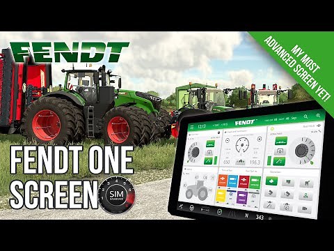 My Most Advanced Dashboard Yet - FendtONE Screen for Farming Simulator 22