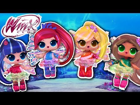 WINX CLUB FAIRIES 🦋BLOOM, STELLA, FLORA & MUSA! 🧚with Custom LOL Dolls! - Toy Transformations