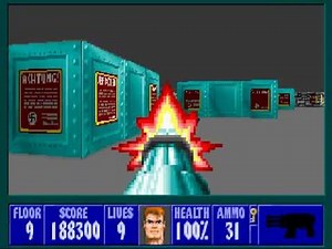 Wolfenstein 3D - killing Hitler (episode 3 boss) UCHG