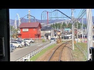 富士急行前面展望富士山→河口湖 ＜cabview Japanrail：Fujisan → Kawaguchiko＞