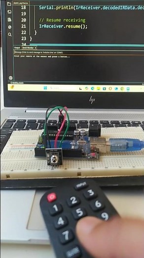 Decode ANY Remote Control with Arduino 🔥 | IR Sensor Magic! #Shorts