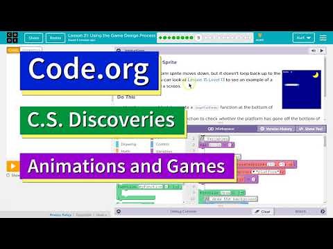 Code.org Lesson 27.8 Using the Game Design Process | Tutorial with Answers | Unit 3 CS Discoveries