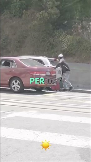 Glitter Bomb vs SF Car Thieves: Epic Prank! #shorts