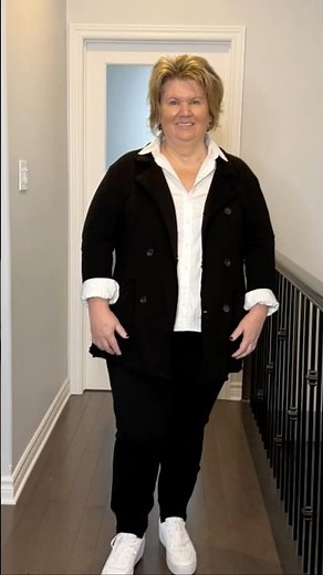 Plus Size Apple Shape How to Wear Leggings! #appleshapestyle #fashionover50 #styleafter50