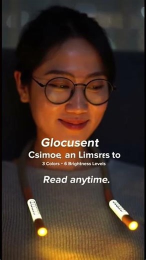 Glocusent Book Light – Hands-Free Reading Light with 3 Colors & 80H Battery
