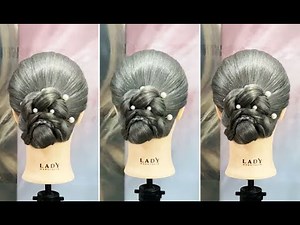 Simple BRAIDED BUN Hairstyle for Beginners | Elegant Low Bun at Home for All Events