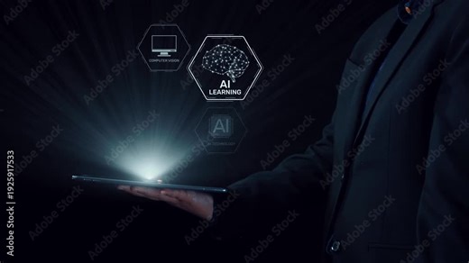 AI learning system involves deep learning, supervised machine learning, and natural language processing. AI learning diagram shows how AI advances learn in automation and data processing. Elide