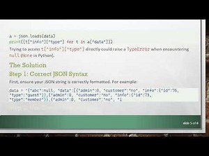 Mastering JSON in Python: Accessing Parsed JSON Objects and Handling Null Values