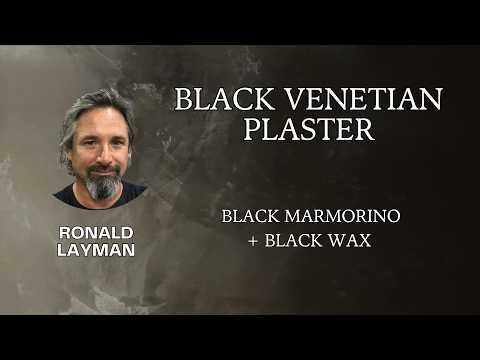Venetian Plaster Marmorino Tutorial – Deep Black Polished Lime Plaster Finish