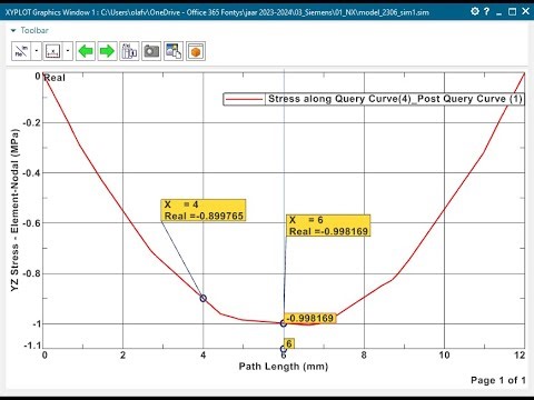 How to get the exact values in a FEM graph Siemens NX and how to store these results in the graph