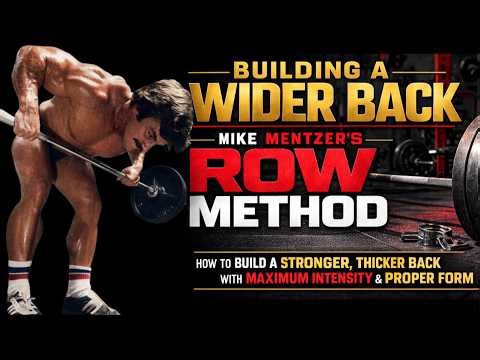 BUILDING A WIDER BACK: MIKE MENTZERS ROW METHOD #mikementzer #gym #training #motivation