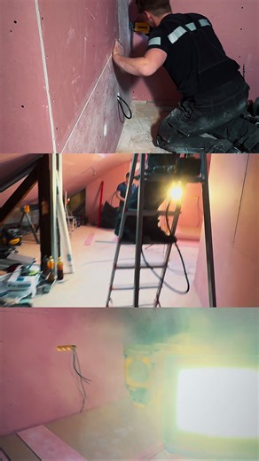 Z půdy vzniká místo k životu. Minimalismus. Funkce. Kvalita. #rekonstrukce #interier #sadrokarton #drywall #dewalt