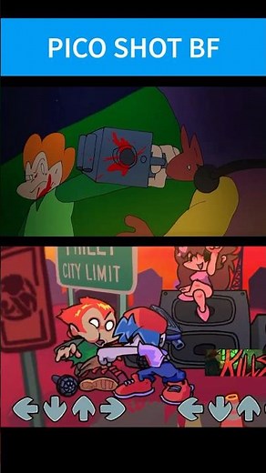 Pico Shot BF - Killshot - FNF Mod - Friday Night Funkin’ #fnf #fridaynightfunkinmod