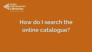 How do I search the online catalogue?