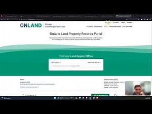Tutorial - How to purchase survey from Ontario Land Registry Office