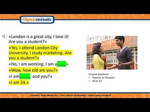 Esercitazione in inglese livello A1: presentarsi