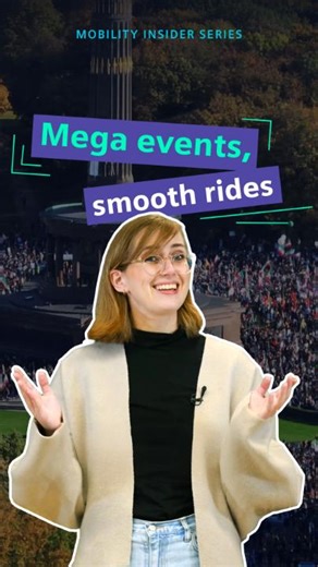 Mega events don’t have to mean transportation chaos. With our software solutions for public transport, operators can predict, plan, and keep the city moving even under pressure. Watch the video and let’s get the ball rolling for your next mega event! ⚽ | Siemens Mobility