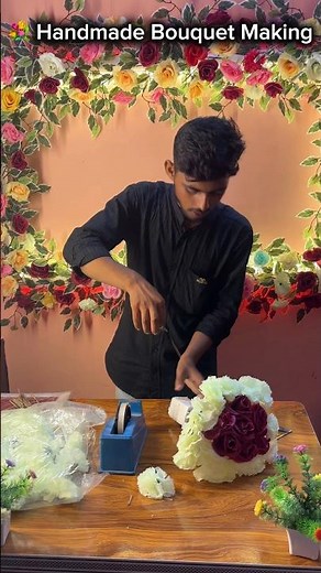 🌹 Beautiful Handmade Rose Bouquet | Premium Bouquet Design 💝‪@rajuflowerdecor‬