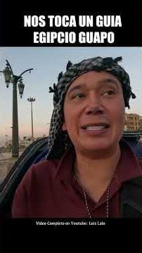 We got a handsome Egyptian guide