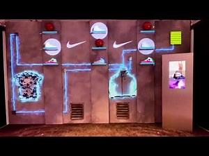 Projection Mapping Nike Retail Wall