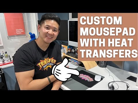 Apply DTF Heat Transfers to Custom Mouse Pads for Gaming and Professional Corporate Branding