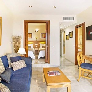 Our new 1 bedroom apartments (Prime Sea View)... with guaranteed sea views, new beds, new sofa bed, walk in shower, 42" TV and more... available to book now :-) | Sunset Beach Club