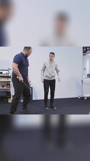 TSI: Assessing Rotation Control in Split Stance Precision testing meets real-time feedback. In this drill, we position the patient in a loaded split stance with tailbone tuck and anterior weight shift to isolate true hip rotation. Light knee contact provides tactile input to catch early compensations—while hip and torso alignment confirm the rotational endpoint. ✅ 0-Line alignment for reference ✅ Split-stance load with pelvic control ✅ Tactile cueing for compensation awareness Train to test. Tes