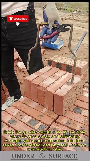 Brick Tongs at Work
