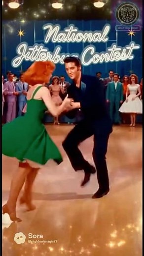 Elvis Presley & Ann-Margret: The Ultimate Jitterbug Dance-Off! 🦉🔥 #shorts #elvispresley