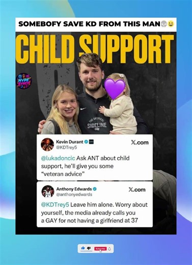 Anthony Edwards FIRES BACK at Kevin Durant in Viral Child Support Joke 😳🔥#kevindurant #shorts