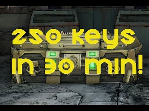 Borderlands 2 | Over 250 gold keys in 30 mins (SHiFT code method)