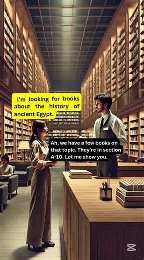Asking for Help at the Library | How to Ask for Help in a Library | English Conversation Practice 📚✨