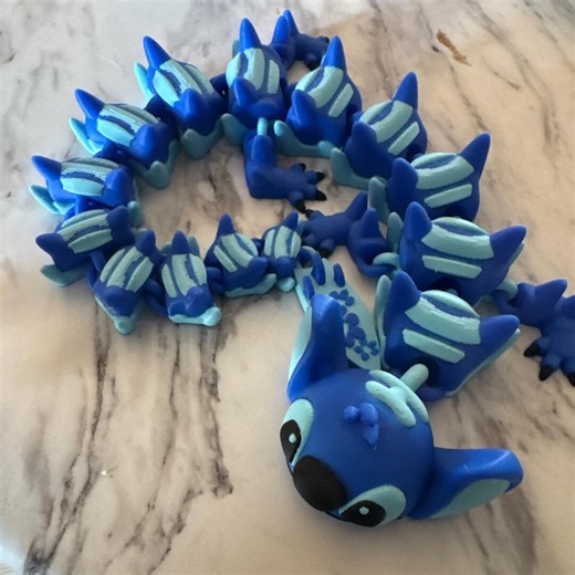 Blue Alien Flexi Snake Toy Fidget - Etsy