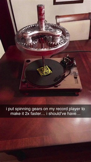 i thought this was a good idea… #fyp #4d_buildss #recordplayer | Record Player