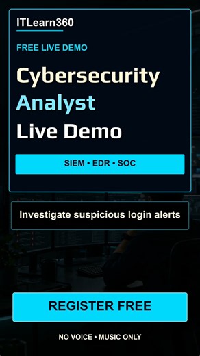 Cybersecurity Analyst Live Demo: SOC Alert Triage & SIEM Investigation #Shorts