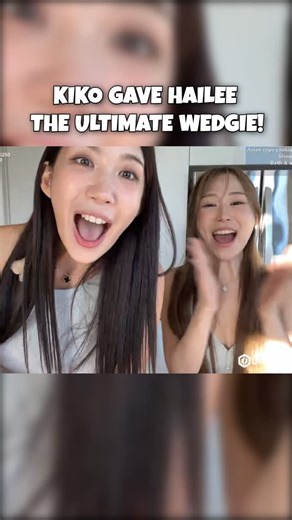 Hailee No on Instagram: "@bye.kiko , she was out for revenge, she gave @hailee_no the ultimate wedgie! 🤣 #twitch #streamers"