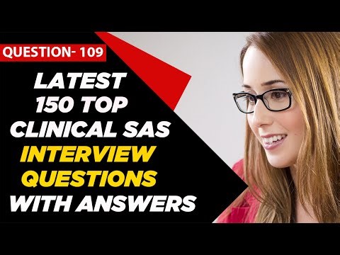 Clinical SAS Interview Questions and Answers for Freshers & 2 - 3 Years Experienced | Question - 109