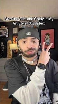 Drawing SAM AND COLBY in MY ART STYLE! (UPDATED)